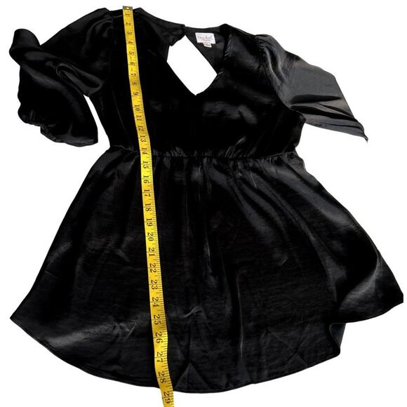 Ingrid Isabel Maternity Top Blouse Women Small Black Smoked V-Neck Minimalistic - Picture 5 of 10